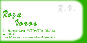 roza voros business card